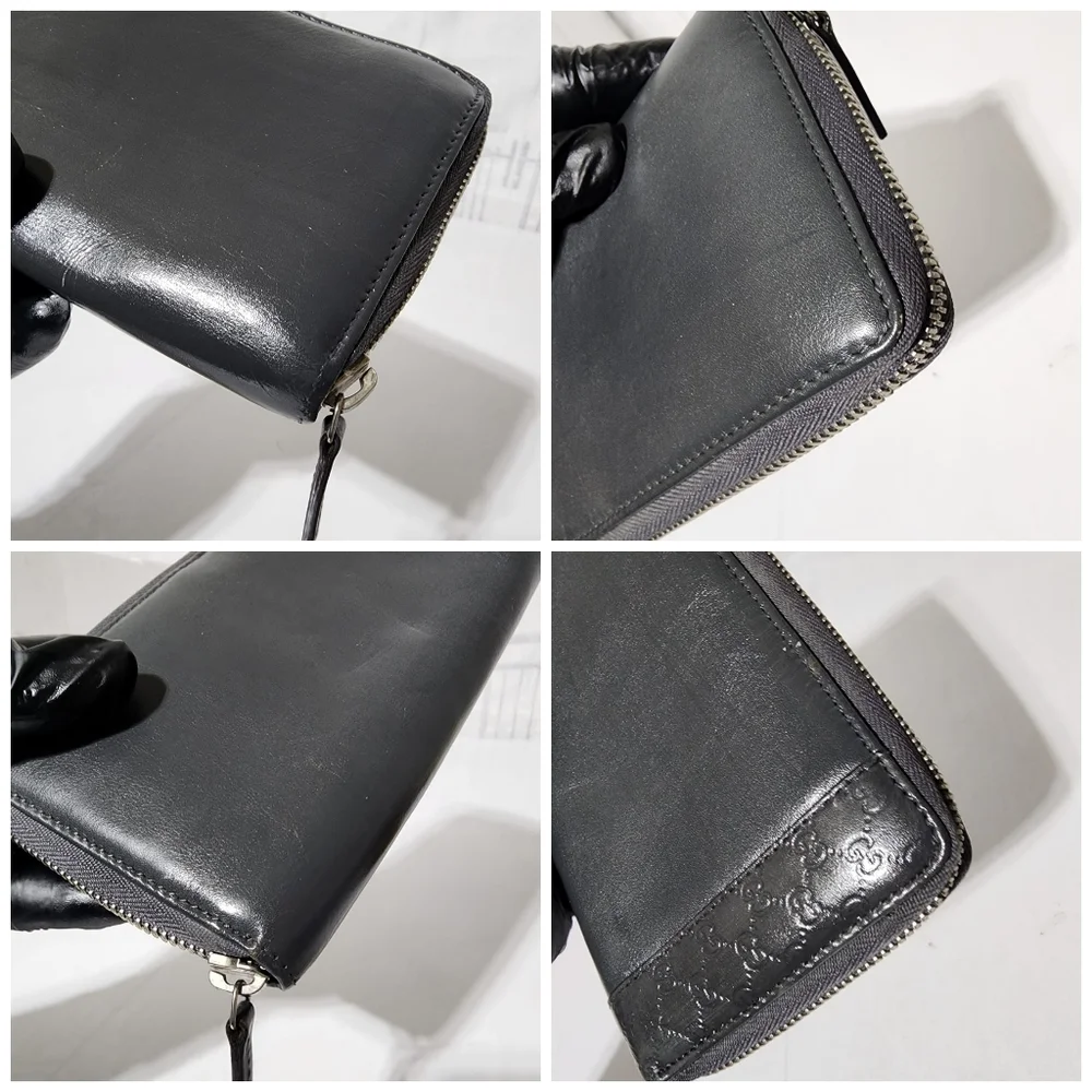 Gucci GG Signature Leather Continental Wallet Grey - Picture 10 of 12